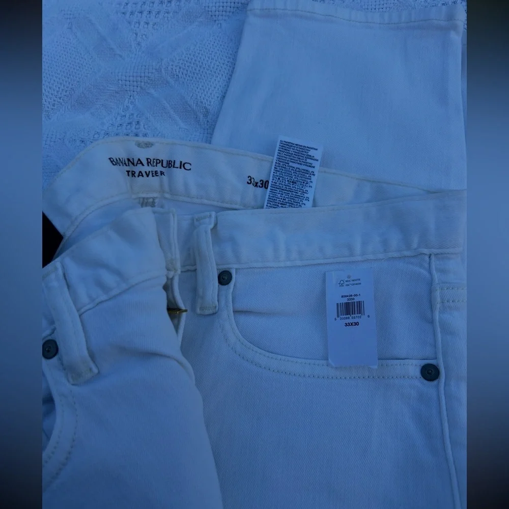 Banana Republic Slim Fit Traveler Pants Mid Rise 33x30 NWT New